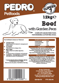 Pedro Beef & Garden Pea 12kg – Grain Free