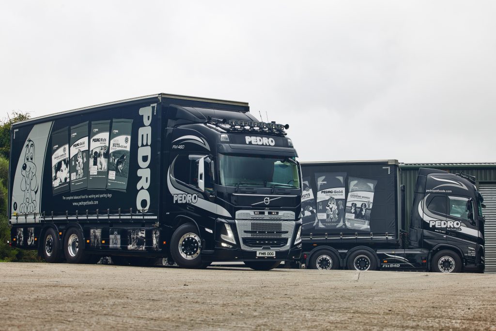 Pedro Pet Foods liveried truck fleet
