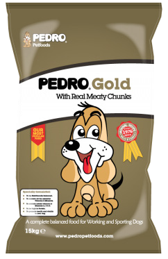 Pedro Gold Working Dog Food with Real Meaty Chunks – 15kg