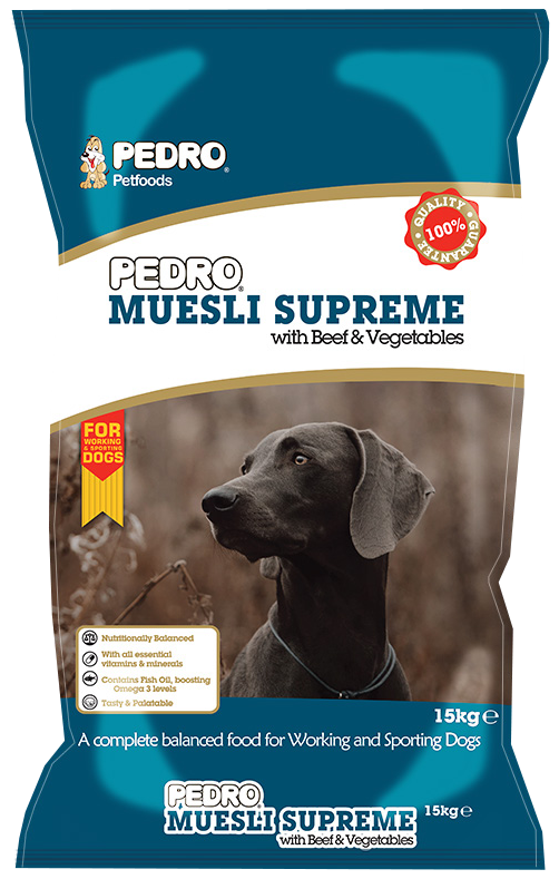 Pedro Muesli Supreme with Beef & Vegetables – 15kg