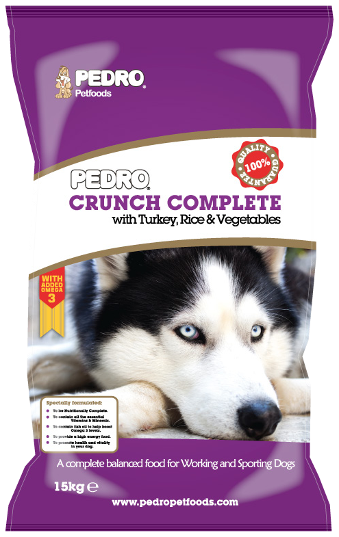 Pedro Crunch Complete with Turkey, Rice & Vegetables – 14kg
