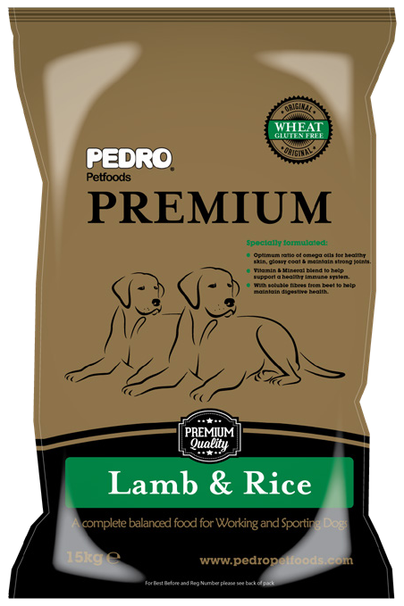 Pedro Premium Lamb & Rice Working Dog Food – 15kg