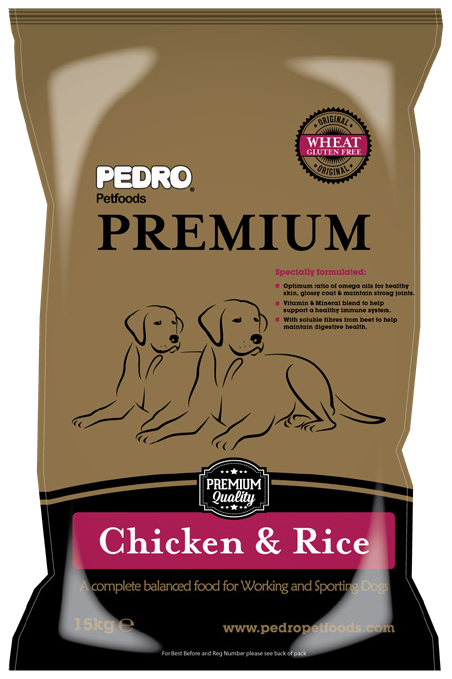 Pedro Premium Chicken & Rice Working Dog Food – 15kg